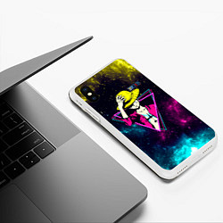 Чехол iPhone XS Max матовый Космический Луффи One Piece, цвет: 3D-белый — фото 2