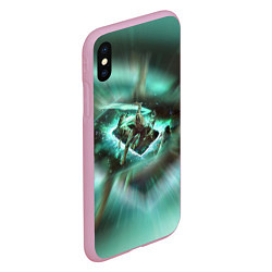 Чехол iPhone XS Max матовый ВЕДЬМАК THE WITCHER Z, цвет: 3D-розовый — фото 2