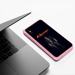 Чехол iPhone XS Max матовый CYBERPUNK 2077 КИБЕРПАНК Z, цвет: 3D-баблгам — фото 2