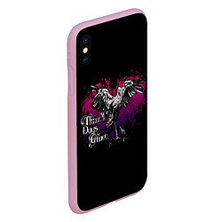 Чехол iPhone XS Max матовый Three Days Grace, цвет: 3D-розовый — фото 2