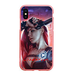 Чехол iPhone XS Max матовый CYBERPUNK ПАНКРОК, цвет: 3D-баблгам