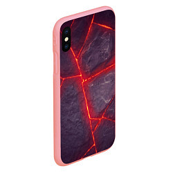 Чехол iPhone XS Max матовый ЛАВА ПОД ПЛИТОЙ, цвет: 3D-баблгам — фото 2