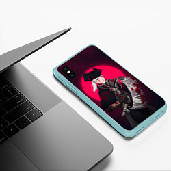 Чехол iPhone XS Max матовый Охотница, цвет: 3D-мятный — фото 2