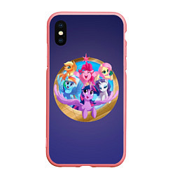 Чехол iPhone XS Max матовый Pony team