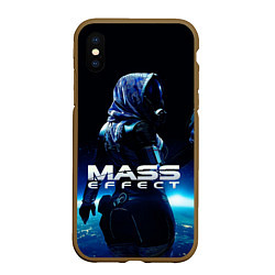 Чехол iPhone XS Max матовый MASS EFFECT ТАЛИ ЗОРА, цвет: 3D-коричневый
