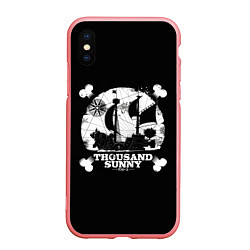 Чехол iPhone XS Max матовый One Piece team, цвет: 3D-баблгам