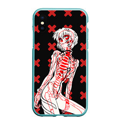 Чехол iPhone XS Max матовый Ева 00 Аянами Рей в X Ray