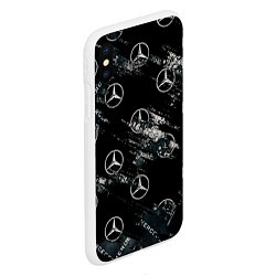 Чехол iPhone XS Max матовый MERCEDES, цвет: 3D-белый — фото 2