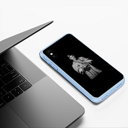 Чехол iPhone XS Max матовый John Cena, цвет: 3D-голубой — фото 2
