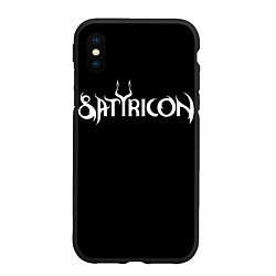 Чехол iPhone XS Max матовый Satyricon, цвет: 3D-черный