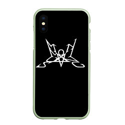 Чехол iPhone XS Max матовый Summoning, цвет: 3D-салатовый