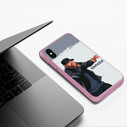 Чехол iPhone XS Max матовый EMINEM ЭМИНЕМ Z, цвет: 3D-розовый — фото 2