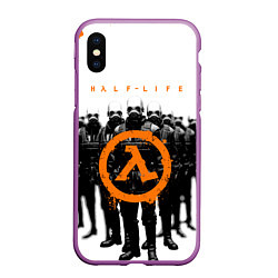 Чехол iPhone XS Max матовый HL HALF-LIFE Z, цвет: 3D-фиолетовый