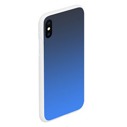 Чехол iPhone XS Max матовый DARK OCEAN GRADIENT, цвет: 3D-белый — фото 2