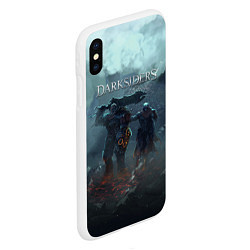 Чехол iPhone XS Max матовый Darksiders Гнев Войны Z, цвет: 3D-белый — фото 2