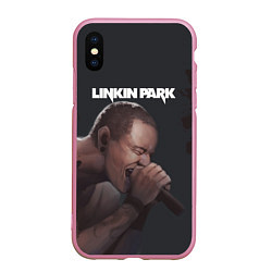 Чехол iPhone XS Max матовый LINKIN PARK ЛИНКИН ПАРК Z