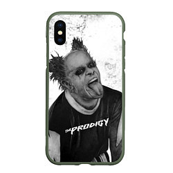 Чехол iPhone XS Max матовый THE PRODIGY ПРОДИДЖИ Z, цвет: 3D-темно-зеленый