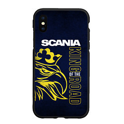 Чехол iPhone XS Max матовый Scania king of the road