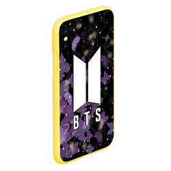 Чехол iPhone XS Max матовый BTS BUTTERFLIES БАБОЧКИ, цвет: 3D-желтый — фото 2