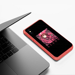 Чехол iPhone XS Max матовый LLENN Карэн Кохируимаки, цвет: 3D-красный — фото 2