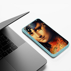 Чехол iPhone XS Max матовый Джоки навсегда, цвет: 3D-мятный — фото 2