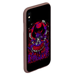 Чехол iPhone XS Max матовый Trio BabyMetal, цвет: 3D-коричневый — фото 2