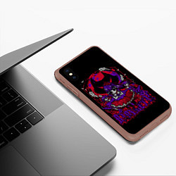 Чехол iPhone XS Max матовый Trio BabyMetal, цвет: 3D-коричневый — фото 2