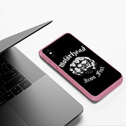 Чехол iPhone XS Max матовый Iron Fist, цвет: 3D-малиновый — фото 2