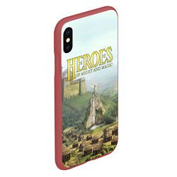 Чехол iPhone XS Max матовый Оплот Heroes of Might and Magic 3 Z, цвет: 3D-красный — фото 2