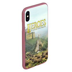 Чехол iPhone XS Max матовый Оплот Heroes of Might and Magic 3 Z, цвет: 3D-малиновый — фото 2