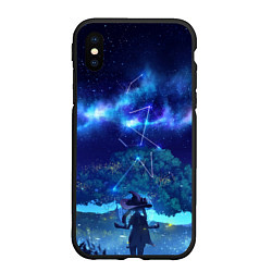 Чехол iPhone XS Max матовый MONA GENSHIN IMPACT, цвет: 3D-черный