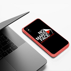 Чехол iPhone XS Max матовый Не переставай исследовать, цвет: 3D-красный — фото 2