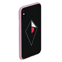 Чехол iPhone XS Max матовый Атлас, цвет: 3D-розовый — фото 2