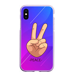 Чехол iPhone XS Max матовый ВСЕМ МИР PEACE Z