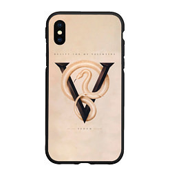 Чехол iPhone XS Max матовый Venom - Bullet For My Valentine, цвет: 3D-черный