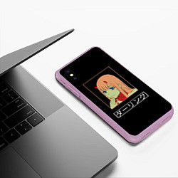 Чехол iPhone XS Max матовый Зеро ту ухмыляется любимый, цвет: 3D-сиреневый — фото 2