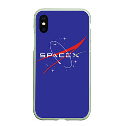 Чехол iPhone XS Max матовый Space X