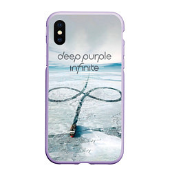 Чехол iPhone XS Max матовый Infinite - Deep Purple, цвет: 3D-светло-сиреневый