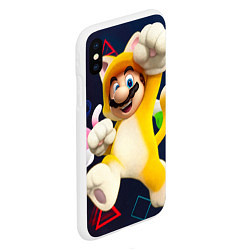 Чехол iPhone XS Max матовый Mario odyssey, цвет: 3D-белый — фото 2