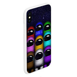 Чехол iPhone XS Max матовый Among Us Амонг Ас Z, цвет: 3D-белый — фото 2
