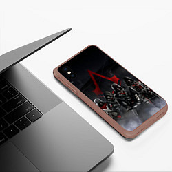 Чехол iPhone XS Max матовый All Assassins, цвет: 3D-коричневый — фото 2