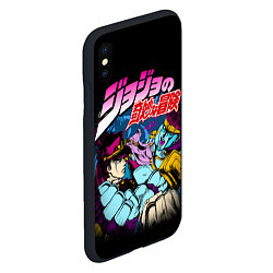 Чехол iPhone XS Max матовый Джотаро Star Platinum, JoJos Bizarre Adventure, цвет: 3D-черный — фото 2