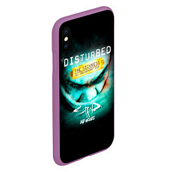 Чехол iPhone XS Max матовый The Sickness - Disturbed, цвет: 3D-фиолетовый — фото 2