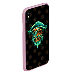 Чехол iPhone XS Max матовый Gold of Pirates, цвет: 3D-розовый — фото 2