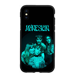 Чехол iPhone XS Max матовый Maneskin Fisheye Faces