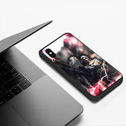 Чехол iPhone XS Max матовый Цирилла Геральт, цвет: 3D-черный — фото 2