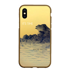 Чехол iPhone XS Max матовый Its Time - Imagine Dragons, цвет: 3D-коричневый