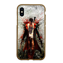 Чехол iPhone XS Max матовый Dante Definitive W, цвет: 3D-коричневый