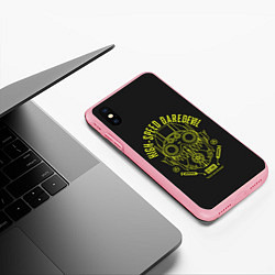 Чехол iPhone XS Max матовый Сверхскоростная доставка, цвет: 3D-баблгам — фото 2