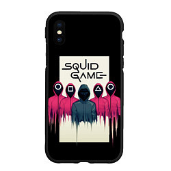 Чехол iPhone XS Max матовый Squid Game: Отряд стражей